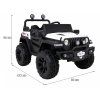 Dětské elektrické autíčko Master of Terain 4x4 bílé 2