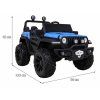 Dětské elektrické autíčko Master of Terain 4x4 modré 2