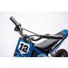 Dětská elektrická motorka Cross 350W 36V modrá 12
