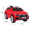 Elektrické autíčko Audi Q8 LIFT červené 10