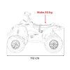 Dětská elektrická čtyřkolka Maverick ATV 2x200W modrá 18
