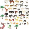 Figurky zvířata v zoo sada 59 ks 8