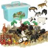 Figurky zvířata v zoo sada 59 ks 9