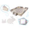Pěnová podložka puzzle 36 ks šedá-ecru 2
