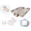 Pěnová podložka puzzle 36 ks šedá-ecru 2