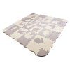Pěnová podložka puzzle 36 ks šedá-ecru 7