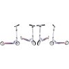 Velká skládací koloběžka Scooter R-sport bílá 3