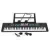 Dětský keyboard černý s mikrofonem 3