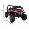 Elektrické autíčko Buggy UTV červené 3