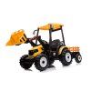 Elektrický traktor Mega D68 s přívěsem žlutý 10