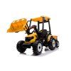 Elektrický traktor Mega D68 s přívěsem žlutý 11