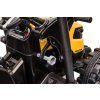 Elektrický traktor Mega D68 s přívěsem žlutý 15