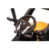 Elektrický traktor Mega D68 s přívěsem žlutý 16