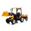 Elektrický traktor Mega D68 s přívěsem žlutý 21