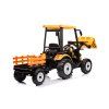 Elektrický traktor Mega D68 s přívěsem žlutý 5