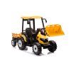 Elektrický traktor Mega D68 s přívěsem žlutý 6