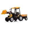 Elektrický traktor Mega D68 s přívěsem žlutý 9