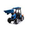 Elektrický traktor Mega D68 s přívěsem modrý 11