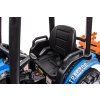 Elektrický traktor Mega D68 s přívěsem modrý 15