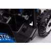 Elektrický traktor Mega D68 s přívěsem modrý 18