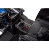 Elektrický traktor Mega D68 s přívěsem modrý 23