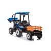 Elektrický traktor Mega D68 s přívěsem modrý 3