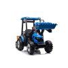 Elektrický traktor Mega D68 s přívěsem modrý 7
