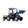 Elektrický traktor Mega D68 s přívěsem modrý 9