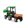 Elektrický traktor Mega D68 s přívěsem zelený 19
