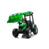 Elektrický traktor Mega D68 s přívěsem zelený 2