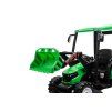 Elektrický traktor Mega D68 s přívěsem zelený 8