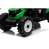 Elektrický traktor Mega D68 s přívěsem zelený 9