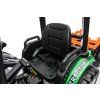 Elektrický traktor Mega D68 s přívěsem zelený 10
