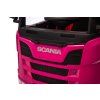 Elektrický kamión Scania 500R 4x45W 2x12V 7AH růžový 9