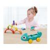 Barevný chameleon montessori skládačka 18m+ 3