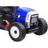 Dětský elektrický traktor s vlečkou modrý 4