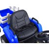 Dětský elektrický traktor s vlečkou modrý 6