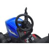 Dětský elektrický traktor s vlečkou modrý 8