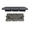 Zahradní houpačka Rimini Black Edition s bočními stolky G050-06PB PATIO 2