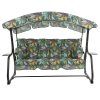 Zahradní houpačka Ravenna Black Editon s bočními stolky G058-02PB PATIO