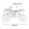 Dětská benzínová čtyřkolka 120ccm DISCOVERER oranžová 25