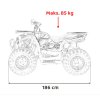Benzínová čtyřkolka 200CC PRO RIDER oranžová 29
