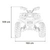 Benzínová čtyřkolka 200CC PRO RIDER oranžová 30