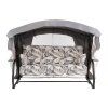 Zahradní houpačka Ravenna Lux Black Edition s moskytiérou a s bočními stolky G057-06PB PATIO 2