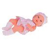 Panenka Newborn s králíčkem v košíku 32 cm Růžová 3