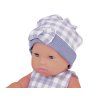 Panenka Newborn s králíčkem v košíku Šedá 6