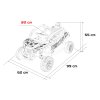 Dětská elektrická Buggy TERYX KRX1000, 91x51x28 cm Šedá 20