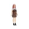 Panenka Barbie Fashionistas v leopardích šatech