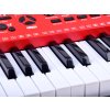 Klávesy Keyboard s mikrofonem 61 kláves červené 11