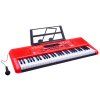 Klávesy Keyboard s mikrofonem 61 kláves červené 5